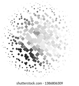 Abstract halftone background pattern. Monochrome geometric vector line illustration
