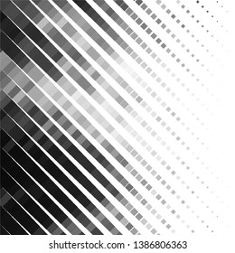Abstract halftone background pattern. Monochrome geometric vector line illustration
