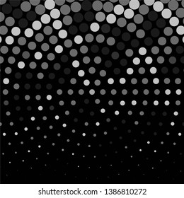 Abstract halftone background pattern. Monochrome geometric vector line illustration