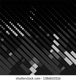 Abstract halftone background pattern. Monochrome geometric vector line illustration