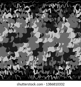 Abstract halftone background pattern. Monochrome geometric vector line illustration
