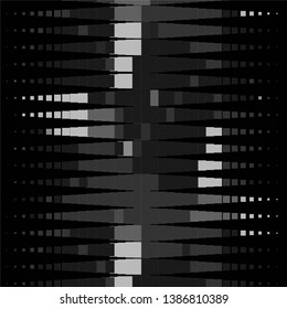 Abstract halftone background pattern. Monochrome geometric vector line illustration