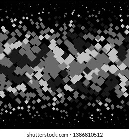 Abstract halftone background pattern. Monochrome geometric vector line illustration