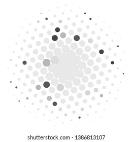 Abstract halftone background pattern. Monochrome geometric vector line illustration