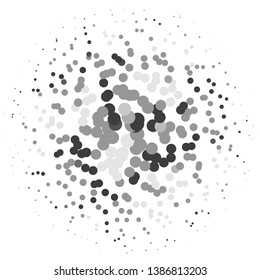 Abstract halftone background pattern. Monochrome geometric vector line illustration