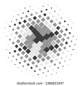 Abstract halftone background pattern. Monochrome geometric vector line illustration