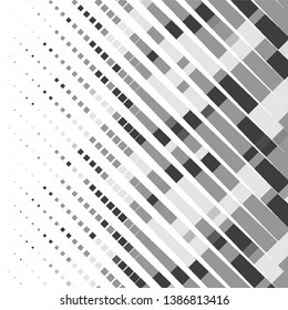 Abstract halftone background pattern. Monochrome geometric vector line illustration