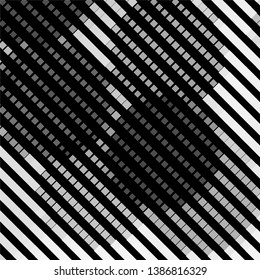 Abstract halftone background pattern. Monochrome geometric vector line illustration