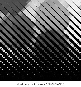 Abstract halftone background pattern. Monochrome geometric vector line illustration