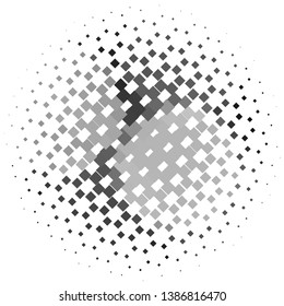 Abstract halftone background pattern. Monochrome geometric vector line illustration