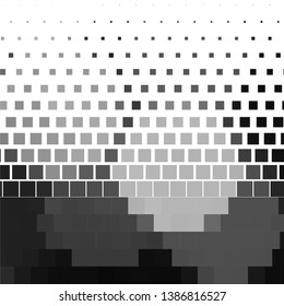 Abstract halftone background pattern. Monochrome geometric vector line illustration
