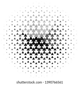 Abstract halftone background pattern. Monochrome geometric vector line illustration