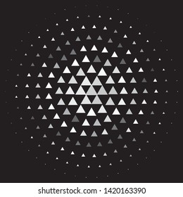 Abstract halftone background pattern. Monochrome geometric vector line illustration