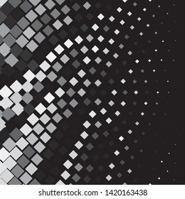 Abstract halftone background pattern. Monochrome geometric vector line illustration