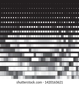 Abstract halftone background pattern. Monochrome geometric vector line illustration