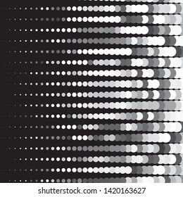 Abstract halftone background pattern. Monochrome geometric vector line illustration