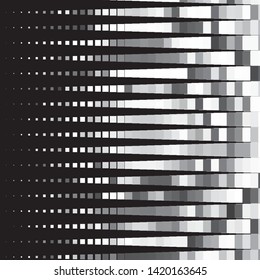 Abstract halftone background pattern. Monochrome geometric vector line illustration