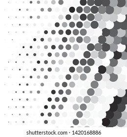 Abstract halftone background pattern. Monochrome geometric vector line illustration