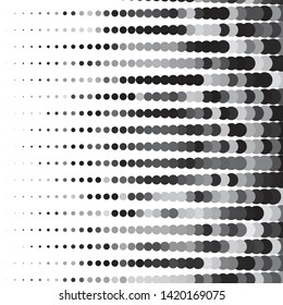 Abstract halftone background pattern. Monochrome geometric vector line illustration