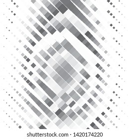 Abstract halftone background pattern. Monochrome geometric vector line illustration