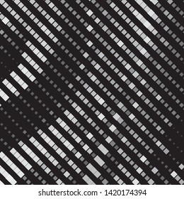 Abstract halftone background pattern. Monochrome geometric vector line illustration