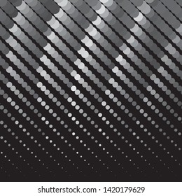Abstract halftone background pattern. Monochrome geometric vector line illustration