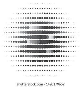 Abstract halftone background pattern. Monochrome geometric vector line illustration