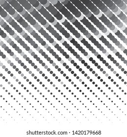 Abstract halftone background pattern. Monochrome geometric vector line illustration