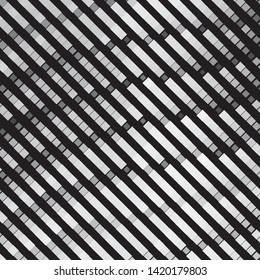 Abstract halftone background pattern. Monochrome geometric vector line illustration