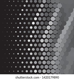 Abstract halftone background pattern. Monochrome geometric vector line illustration