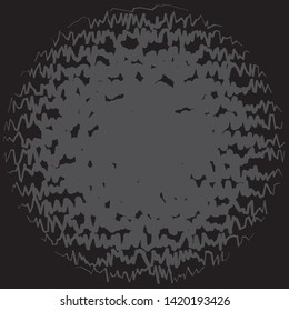 Abstract halftone background pattern. Monochrome geometric vector line illustration
