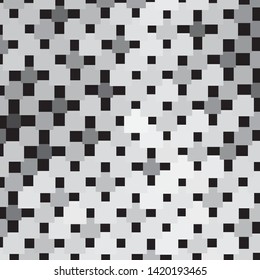 Abstract halftone background pattern. Monochrome geometric vector line illustration