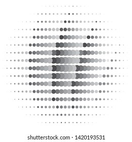Abstract halftone background pattern. Monochrome geometric vector line illustration