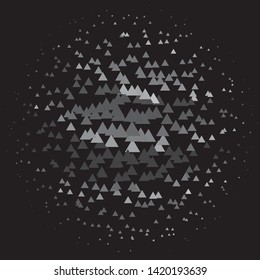 Abstract halftone background pattern. Monochrome geometric vector line illustration