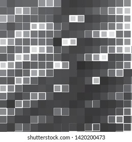 Abstract halftone background pattern. Monochrome geometric vector line illustration