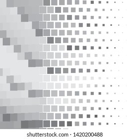 Abstract halftone background pattern. Monochrome geometric vector line illustration