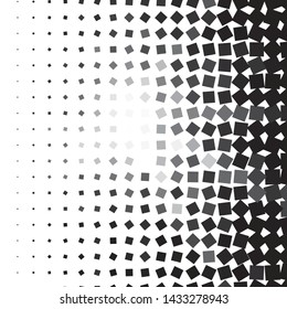 Abstract halftone background pattern. Monochrome geometric vector line illustration