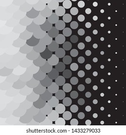 Abstract halftone background pattern. Monochrome geometric vector line illustration