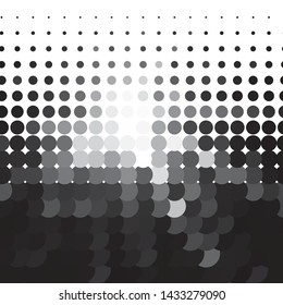 Abstract halftone background pattern. Monochrome geometric vector line illustration