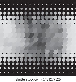 Abstract halftone background pattern. Monochrome geometric vector line illustration