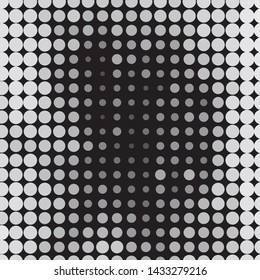 Abstract halftone background pattern. Monochrome geometric vector line illustration