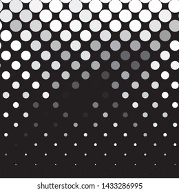 Abstract halftone background pattern. Monochrome geometric vector line illustration