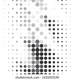 Abstract halftone background pattern. Monochrome geometric vector line illustration