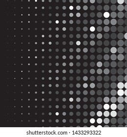 Abstract halftone background pattern. Monochrome geometric vector line illustration