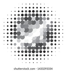 Abstract halftone background pattern. Monochrome geometric vector line illustration