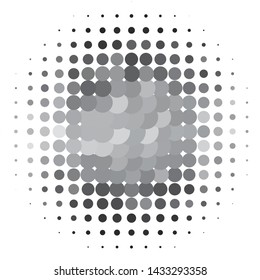 Abstract halftone background pattern. Monochrome geometric vector line illustration