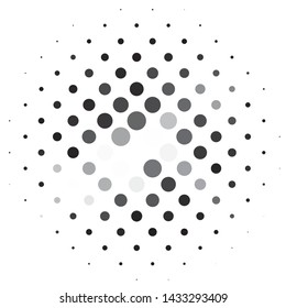 Abstract halftone background pattern. Monochrome geometric vector line illustration
