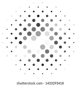 Abstract halftone background pattern. Monochrome geometric vector line illustration