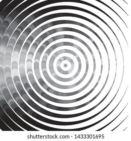 Abstract halftone background pattern. Monochrome geometric vector line illustration