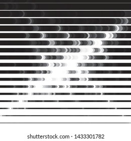 Abstract halftone background pattern. Monochrome geometric vector line illustration